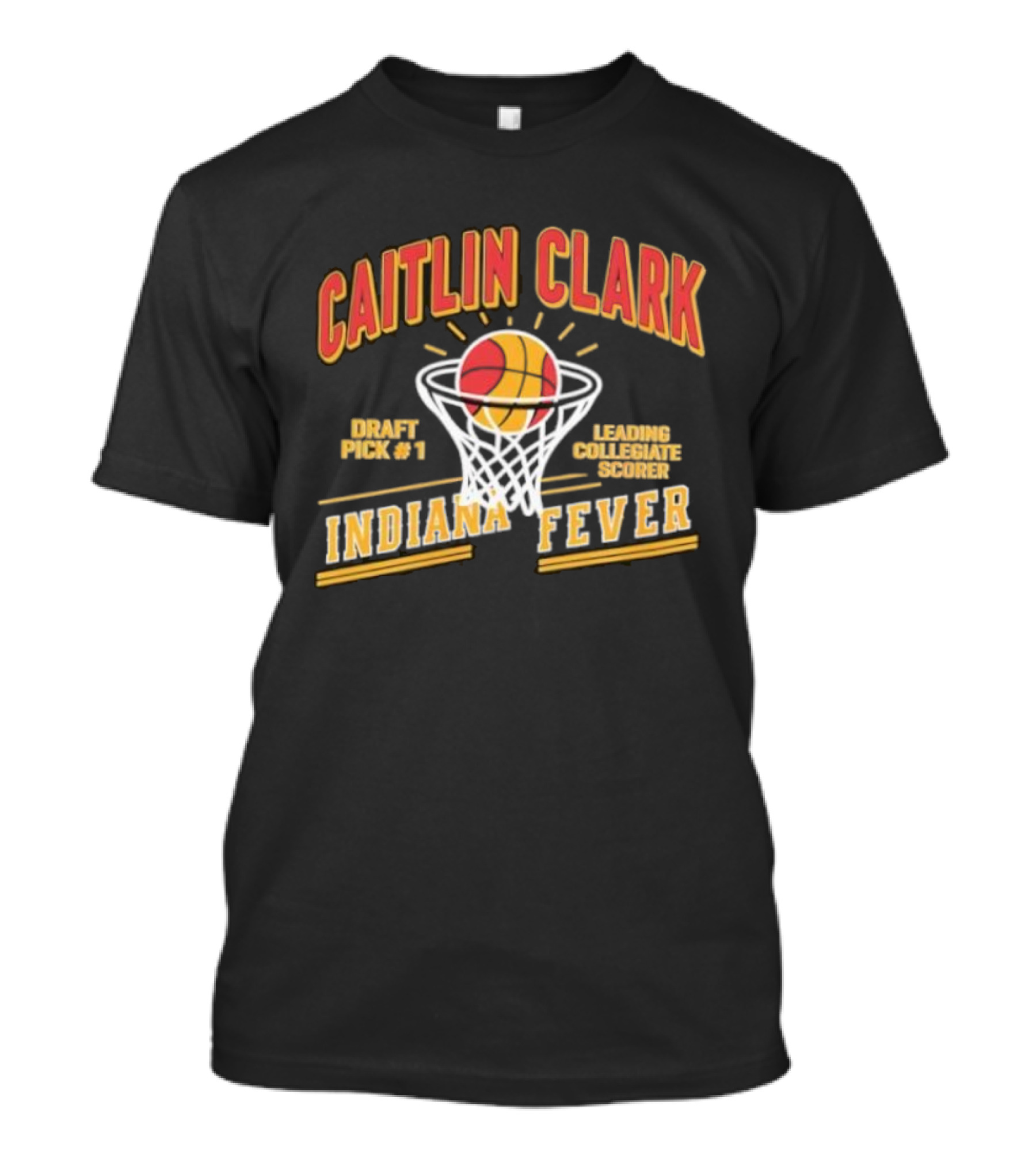 Caitlin Clark Draft Pick 1 Leading Collegiate Scorer Indiana Fever Basketball Fan Apparel T-Shirt