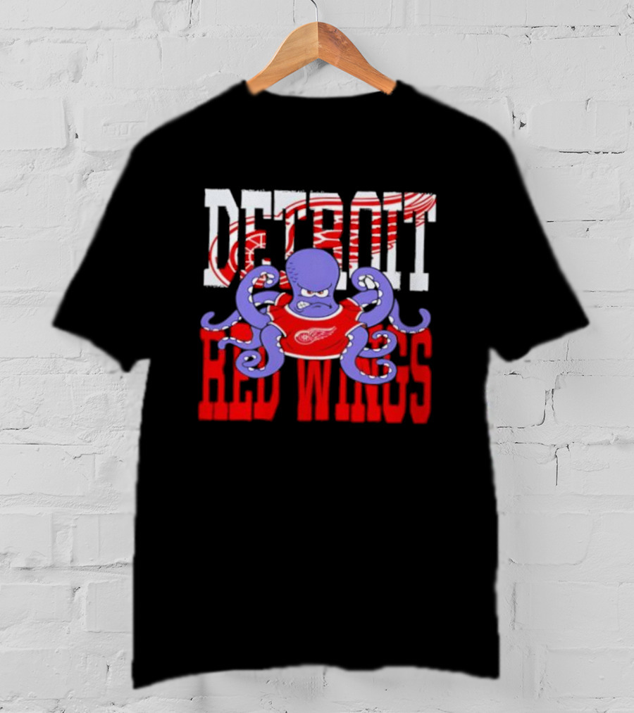 Detroit Red Wings Octopus Hockey Fan Apparel T-Shirt