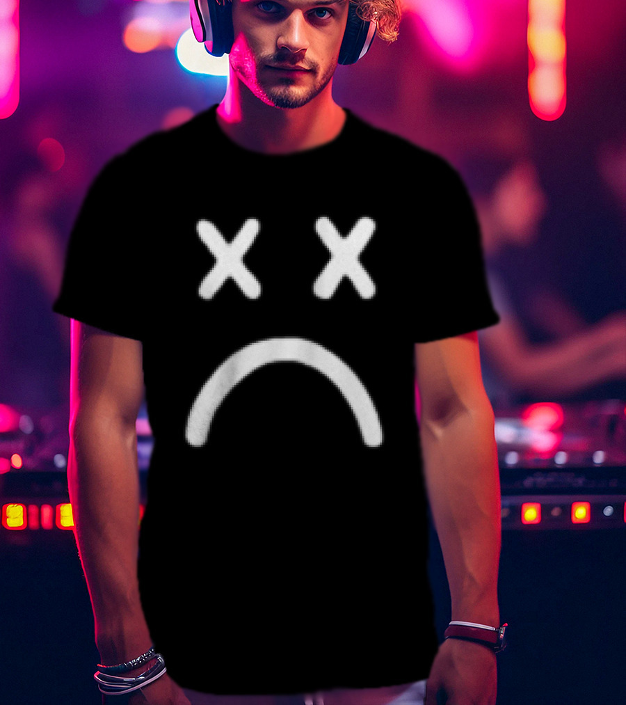 Call Me Karizma My Favorite Genre Is Alt Hardcore Sad Shit XX Frown Face T-Shirt