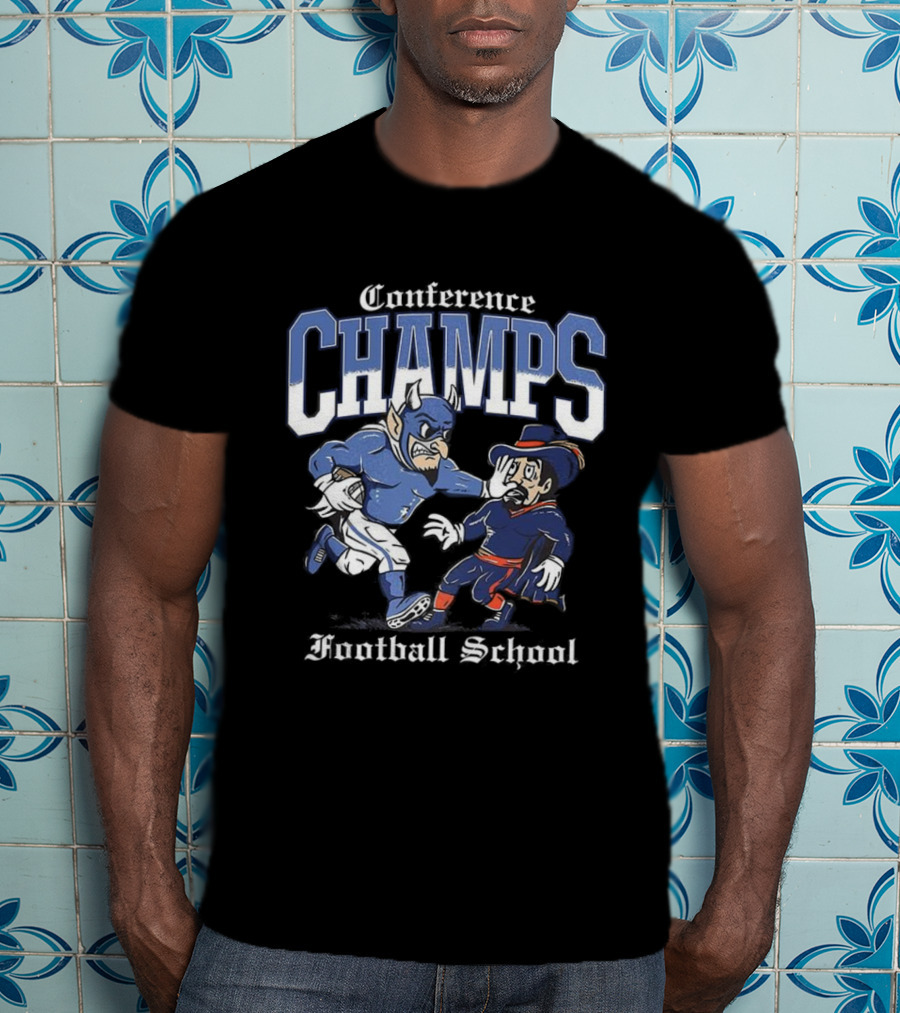 Conference Champs Duke Blue Devils Football School T-Shirt