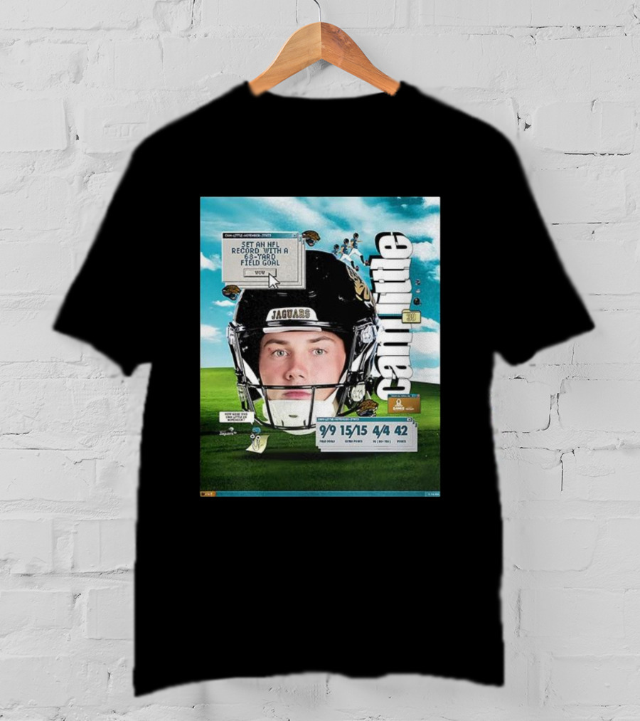 Cam Little 68-Yard Field Goal Record NFL Jaguars Kicker Wow T-Shirt
