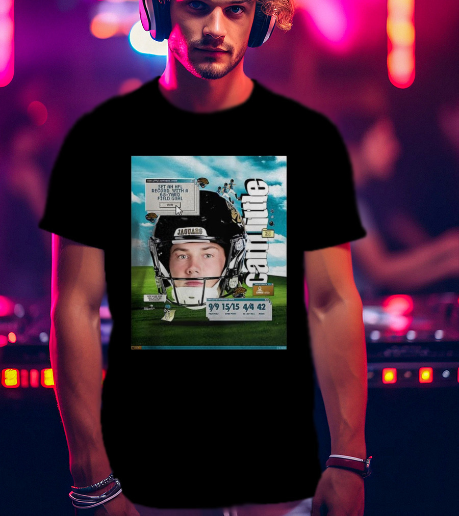 Cam Little 68-Yard Field Goal Record NFL Jaguars Kicker Wow T-Shirt