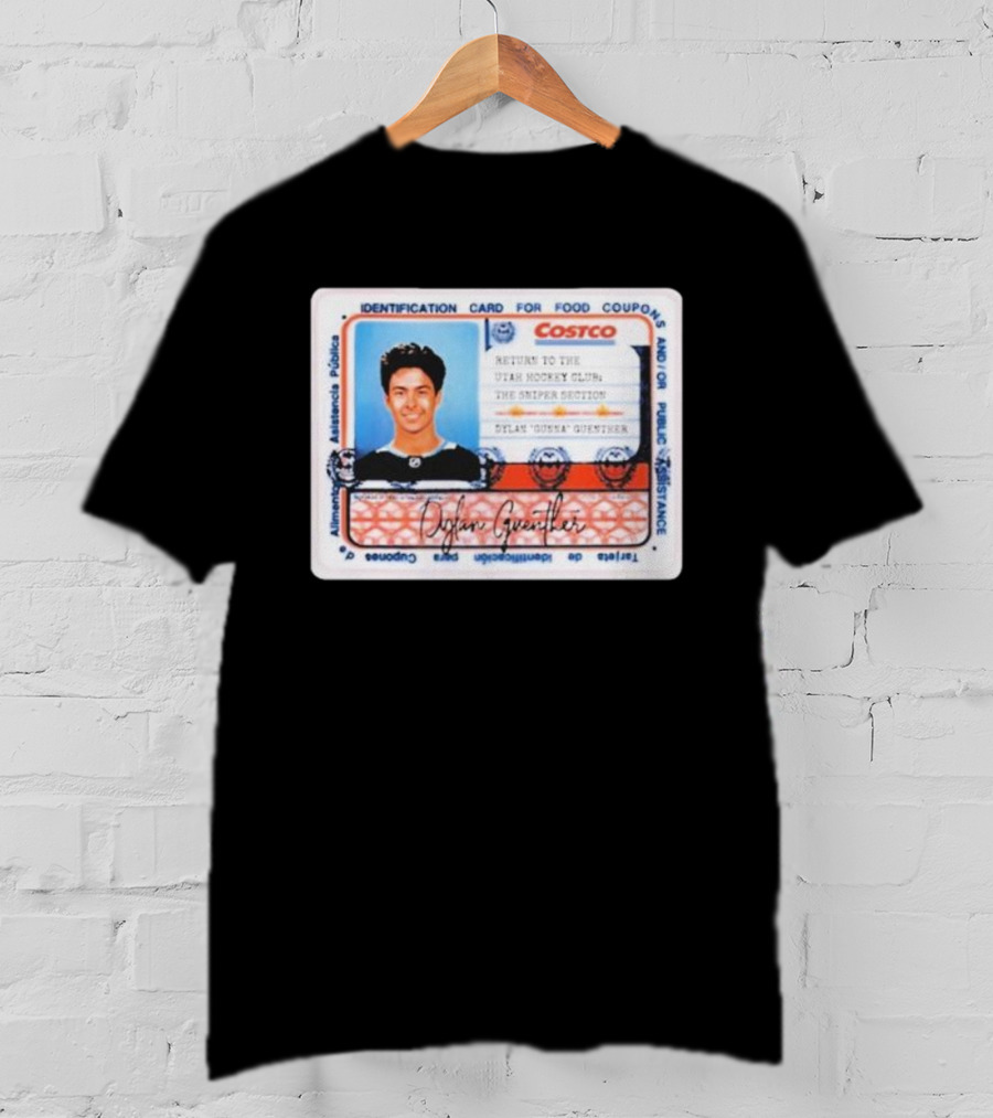 Dylan Guenther Costco Identification Return Utah Hockey Club Sniper Section T-Shirt