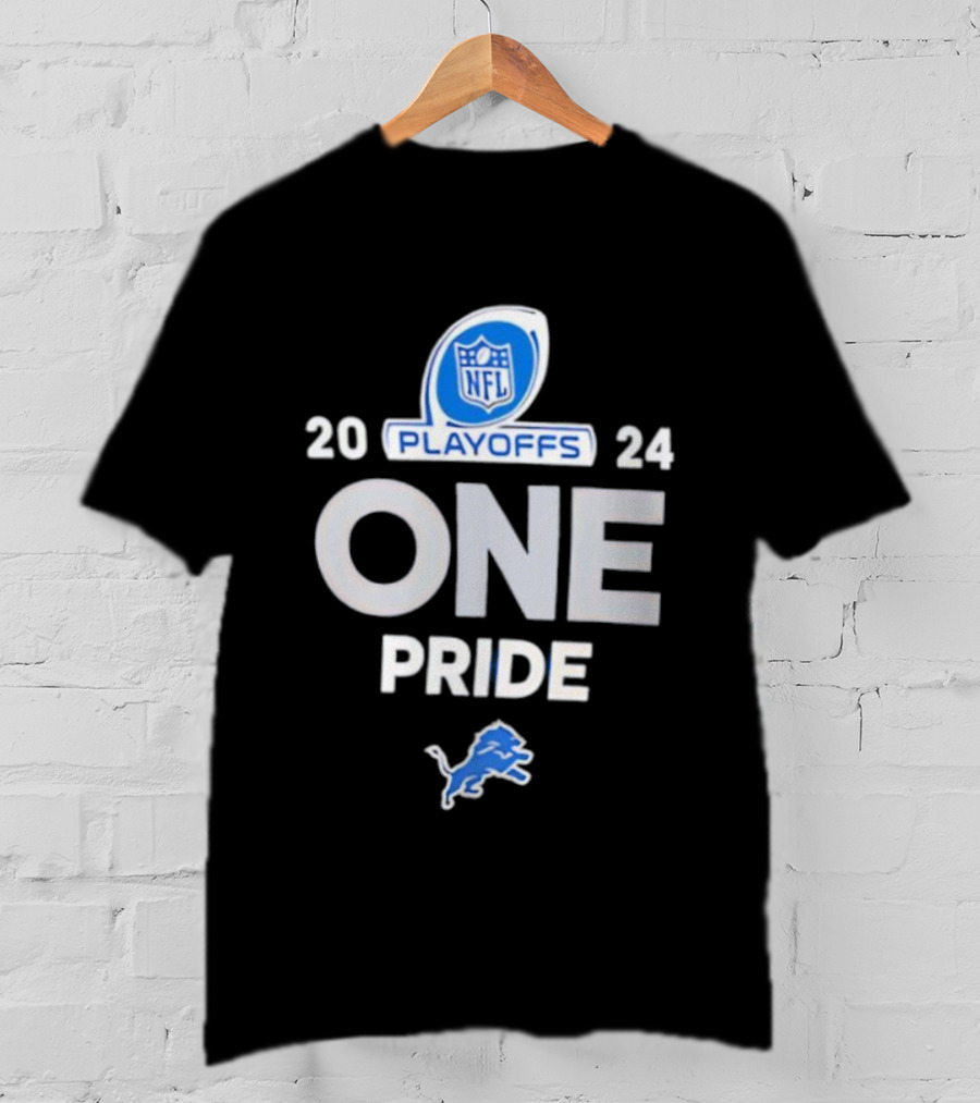 Detroit Lions 2025 ONE Pride NFL Playoffs T-Shirt