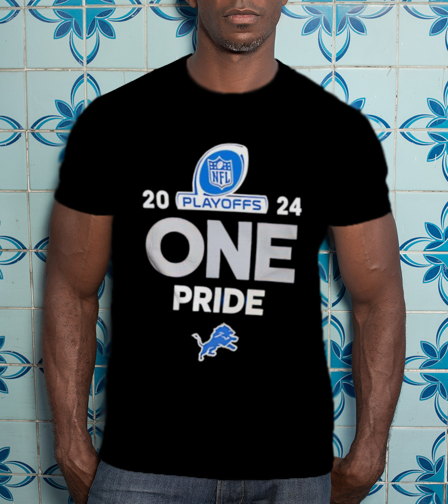 Detroit Lions 2025 ONE Pride NFL Playoffs T-Shirt