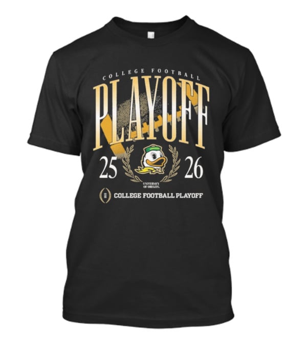 College Football Playoff 2025-2026 Oregon Ducks Mascot T-Shirt