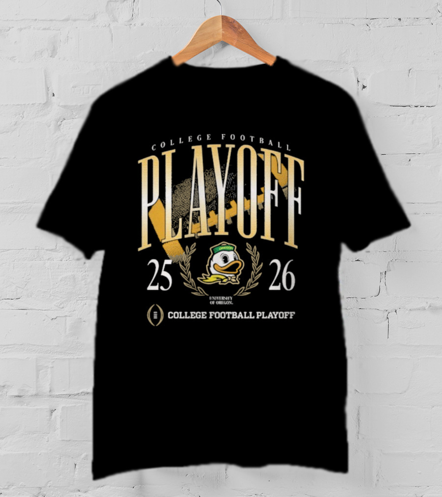 College Football Playoff 2025-2026 Oregon Ducks Mascot T-Shirt