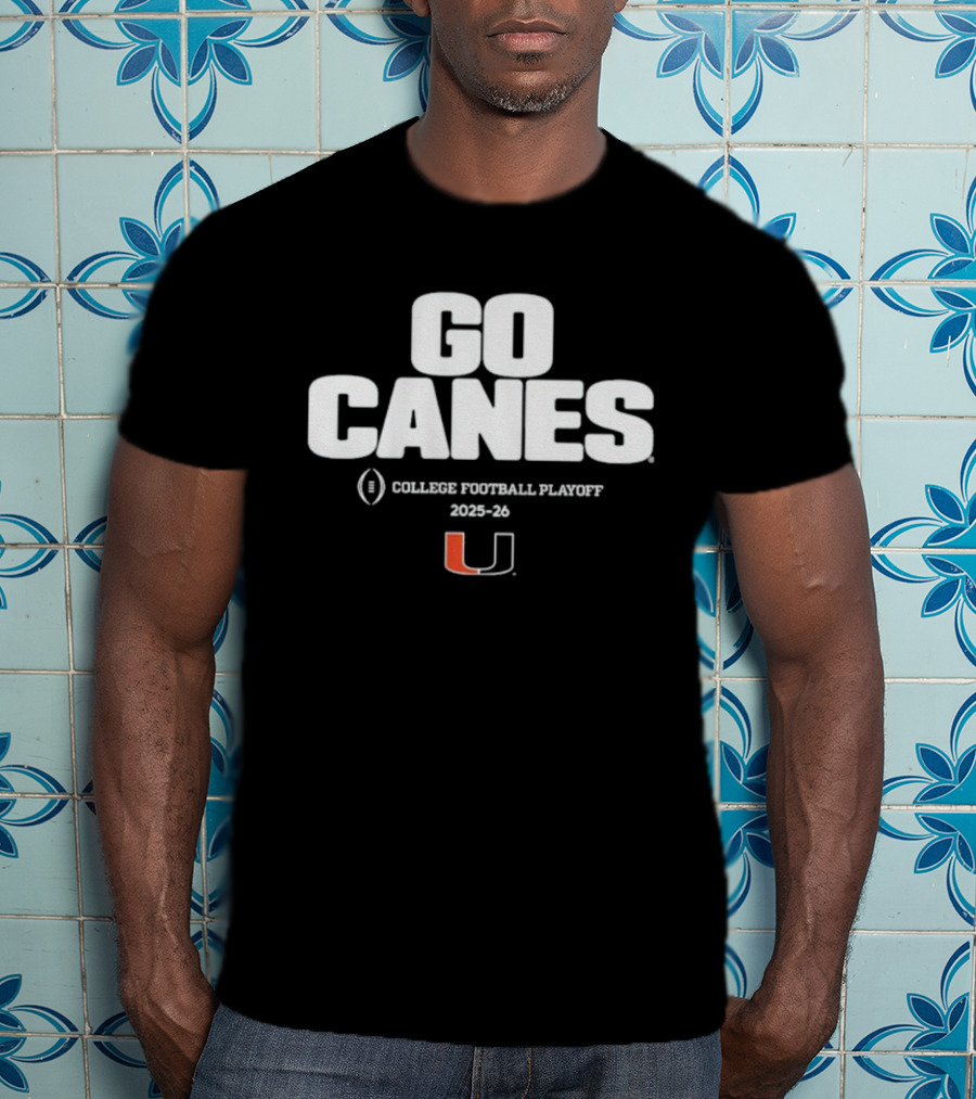 Go Canes College Football Playoff 2025-26 Miami Hurricanes T-Shirt