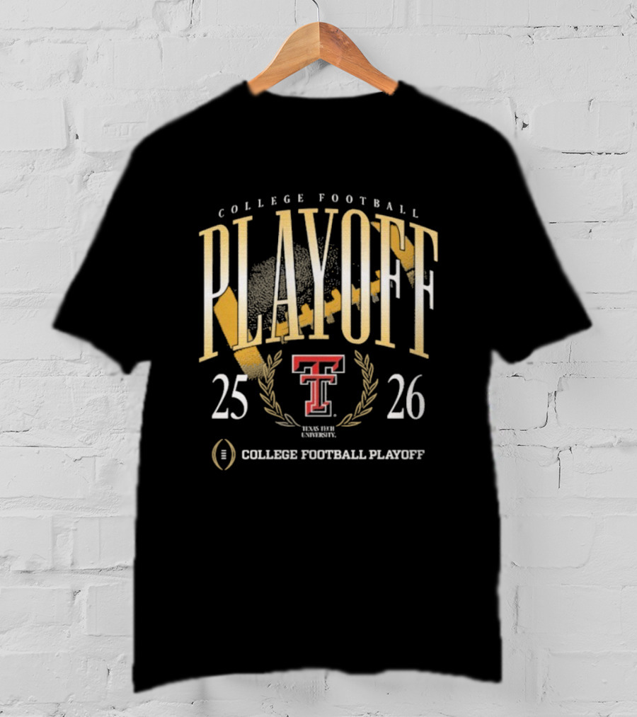 Texas Tech Red Raiders 2025-2026 College Football Playoff Logo Championship Tee T-Shirt