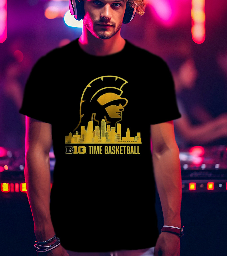 B1G Time Basketball Trojan City Skyline USC Men’s Basketball T-Shirt