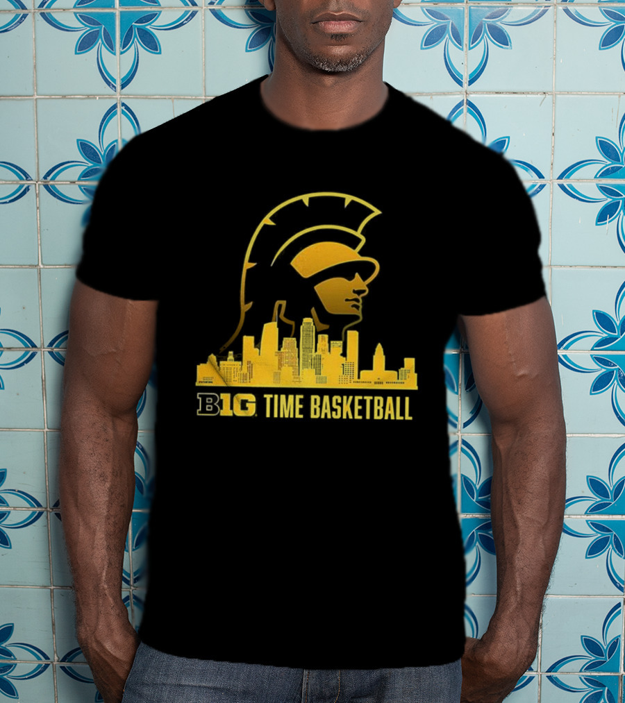 B1G Time Basketball Trojan City Skyline USC Men’s Basketball T-Shirt