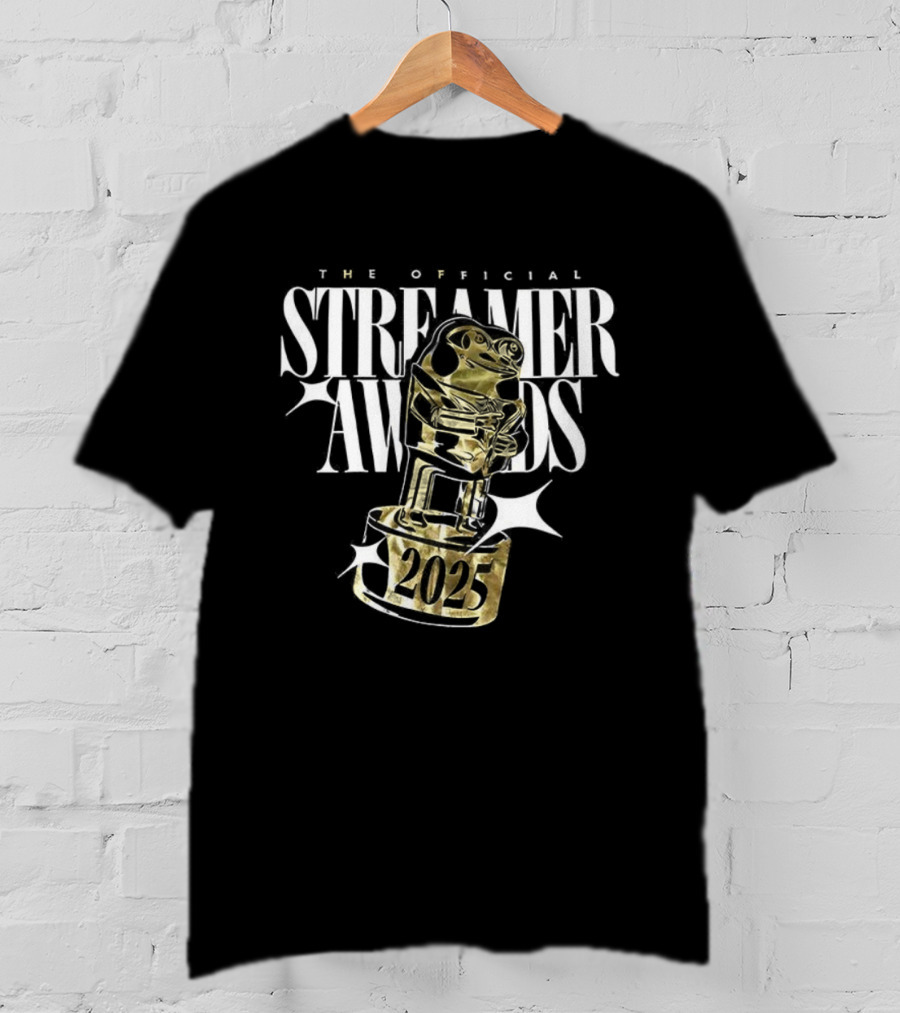 The Official Streamer Awards 2025 Golden Trophy T-Shirt