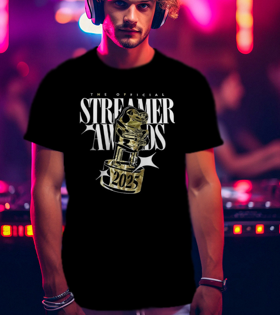 The Official Streamer Awards 2025 Golden Trophy T-Shirt