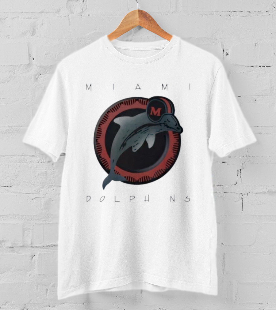 Miami Dolphins Vintage '80s M Helmet Team T-Shirt