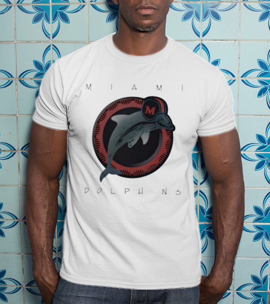 Miami Dolphins Vintage '80s M Helmet Team T-Shirt
