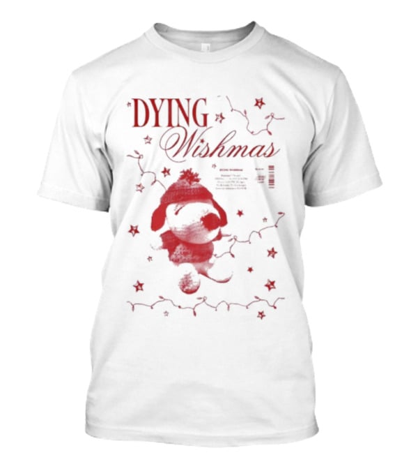 Dying Wish 12.12.2025 Portland OR Teddy Bear Knit Hat Stars T-Shirt