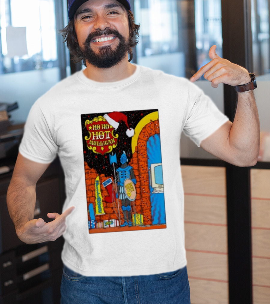 Ho Ho Ho Hot Mulligan Dec 6th 2025 The Fillmore Detroit Knight And Santa Hat T-Shirt