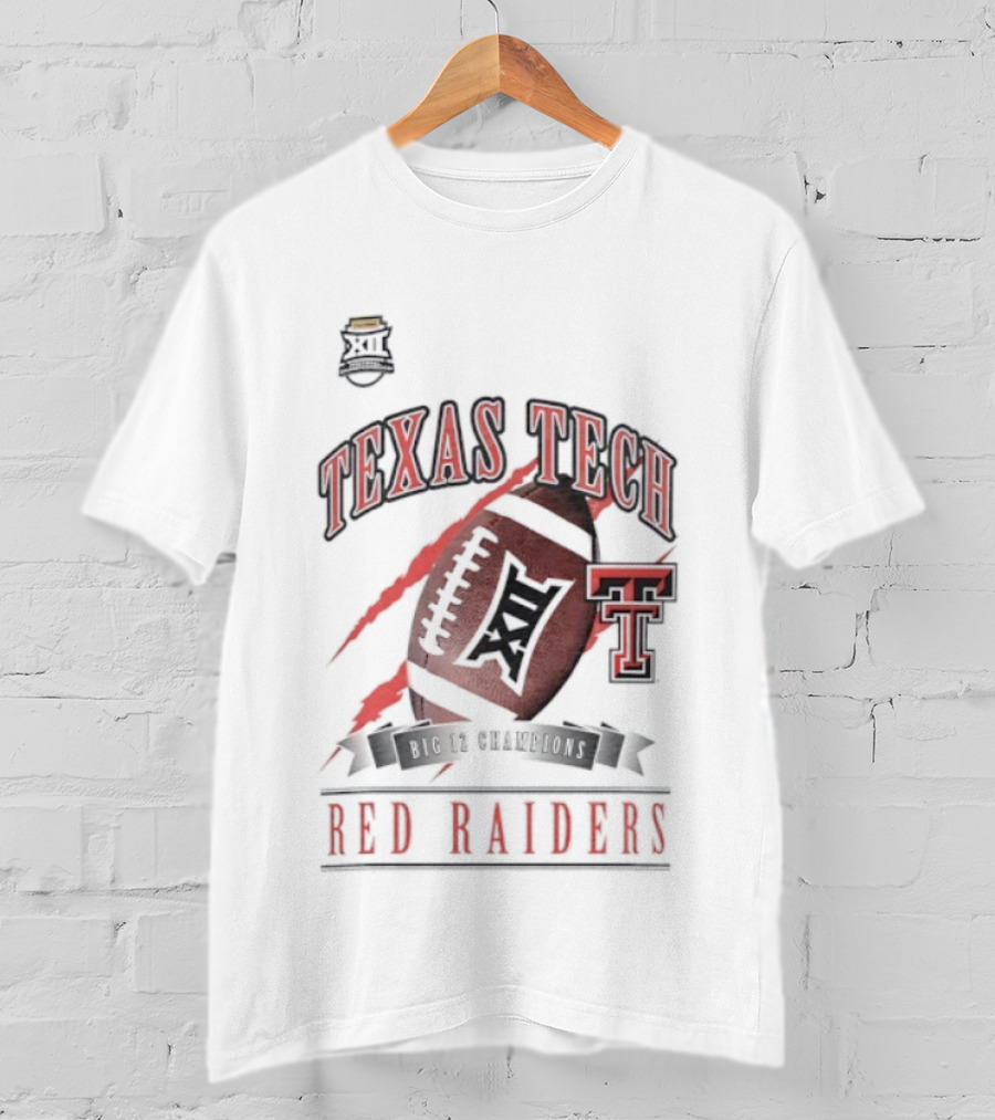 Texas Tech Red Raiders Big 12 Football Champions 2025 T-Shirt