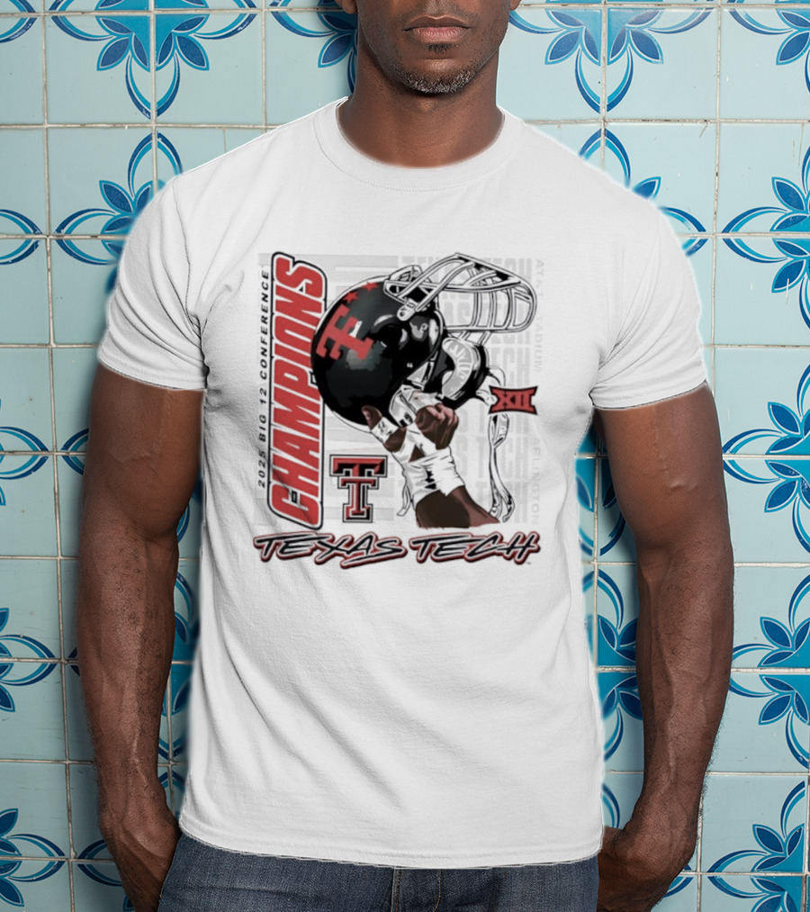 Texas Tech Red Raiders Champions XII Big 12 Football 2025 T-Shirt