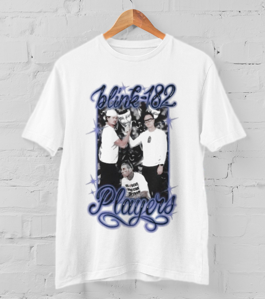 Blink-182 Players Iconic Band Members Portrait T-Shirt