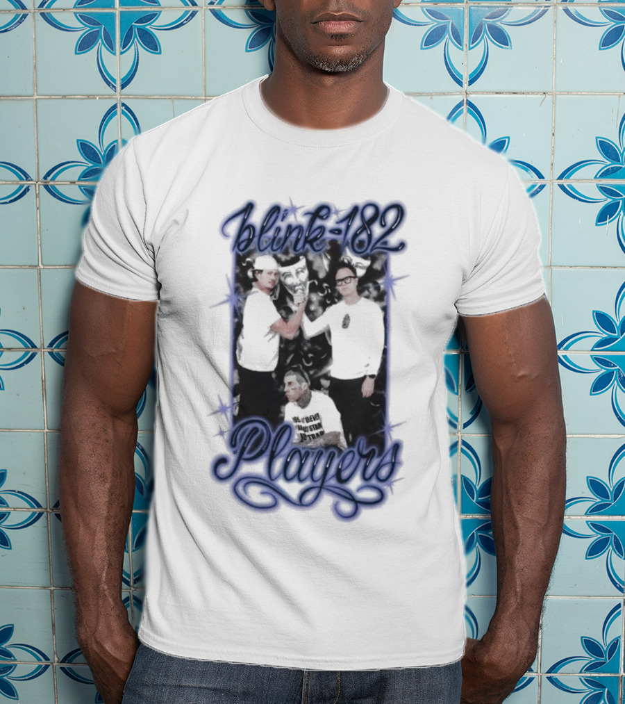 Blink-182 Players Iconic Band Members Portrait T-Shirt