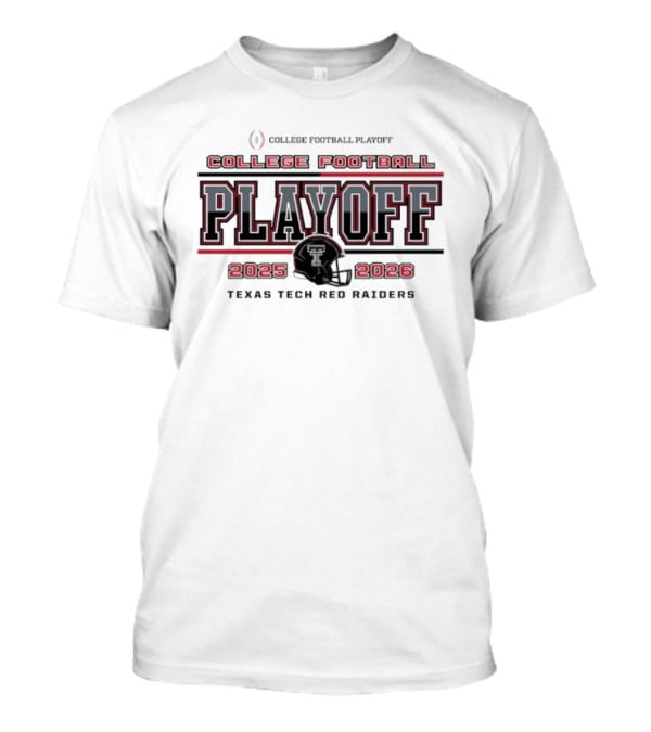 College Football Playoff 2025 2026 Texas Tech Red Raiders Helmet T-Shirt