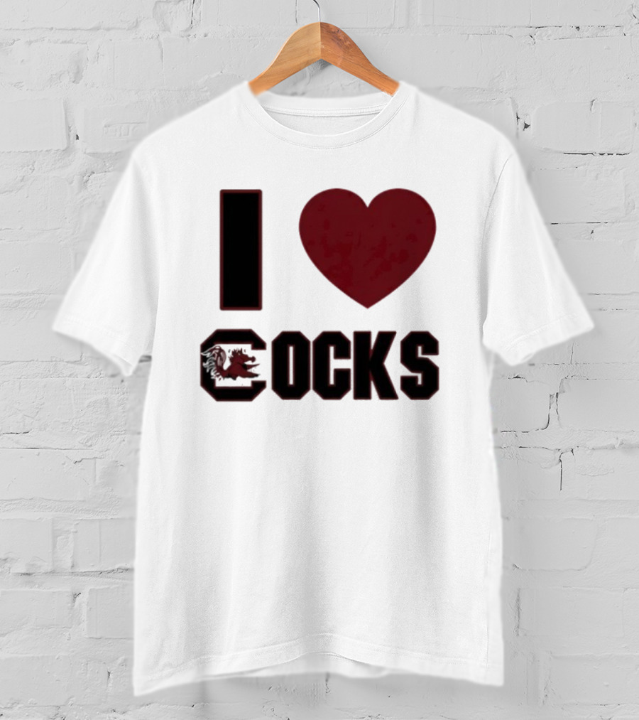 South Carolina Gamecocks I Heart Cocks T-Shirt