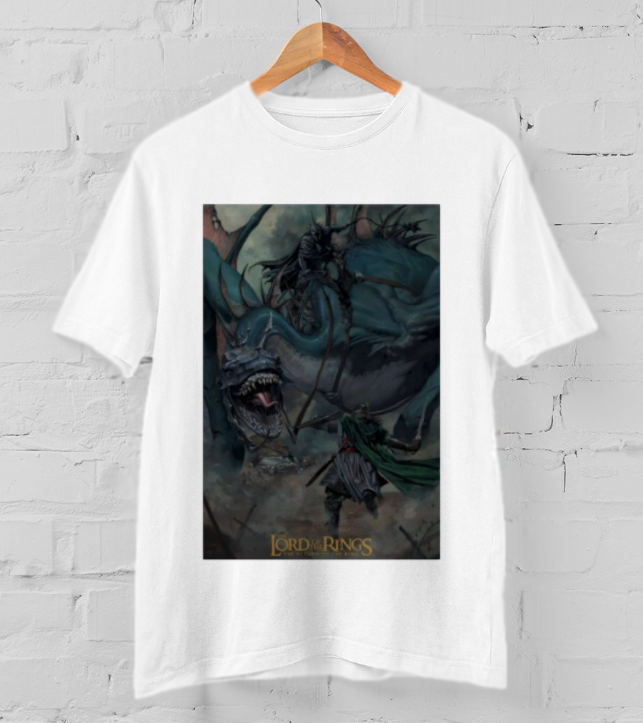 The Lord Of The Rings The Return Of The King Epic Battle Scene With Nazgûl And Fellbeast T-Shirt