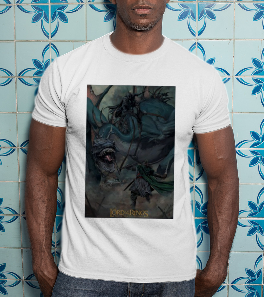 The Lord Of The Rings The Return Of The King Epic Battle Scene With Nazgûl And Fellbeast T-Shirt