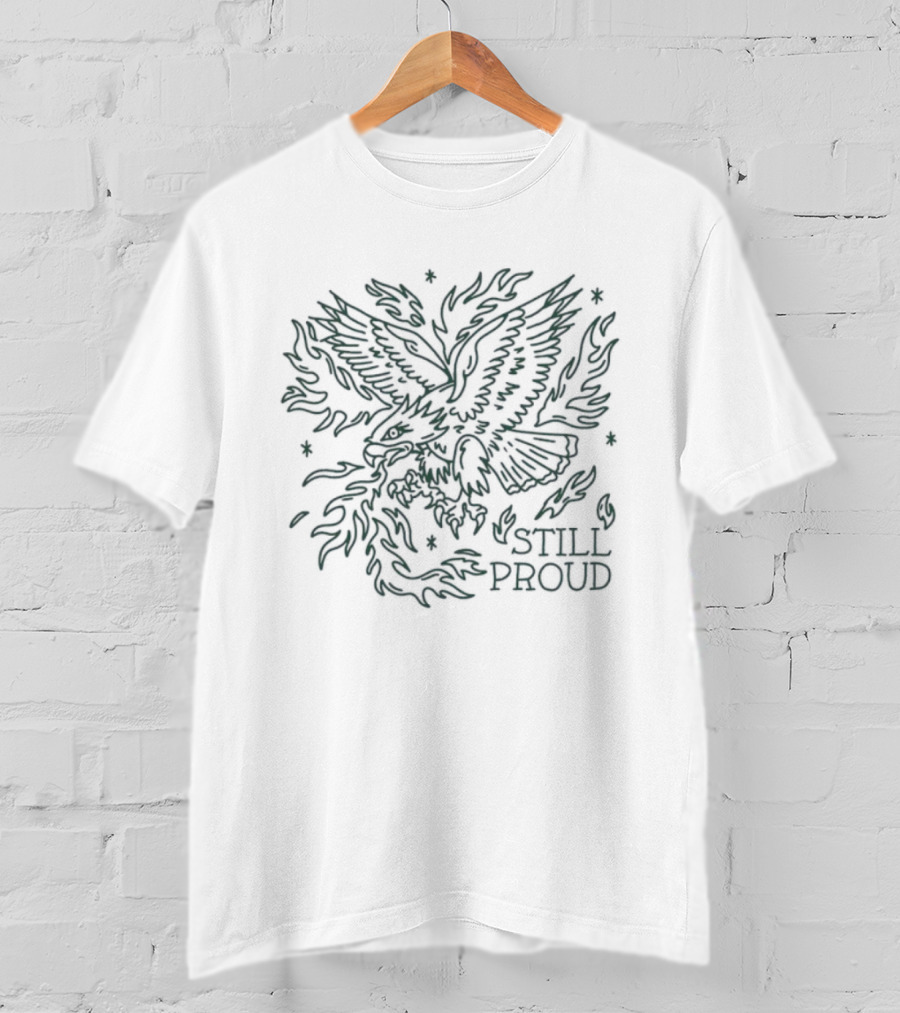Philadelphia Eagles Still Proud Eagle Sketch T-Shirt