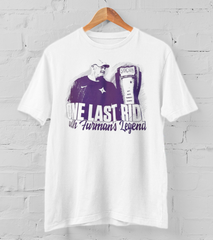 Furman Paladins Football One Last Ride SoCon 2023 Furman’s Legend T-Shirt
