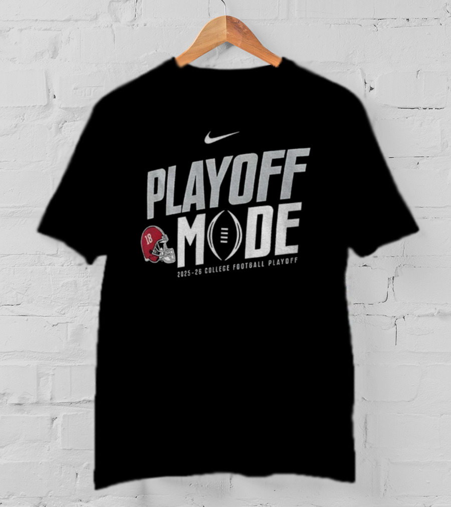 Nike Alabama Crimson Tide Playoff Mode 2025-26 College Football Playoff T-Shirt