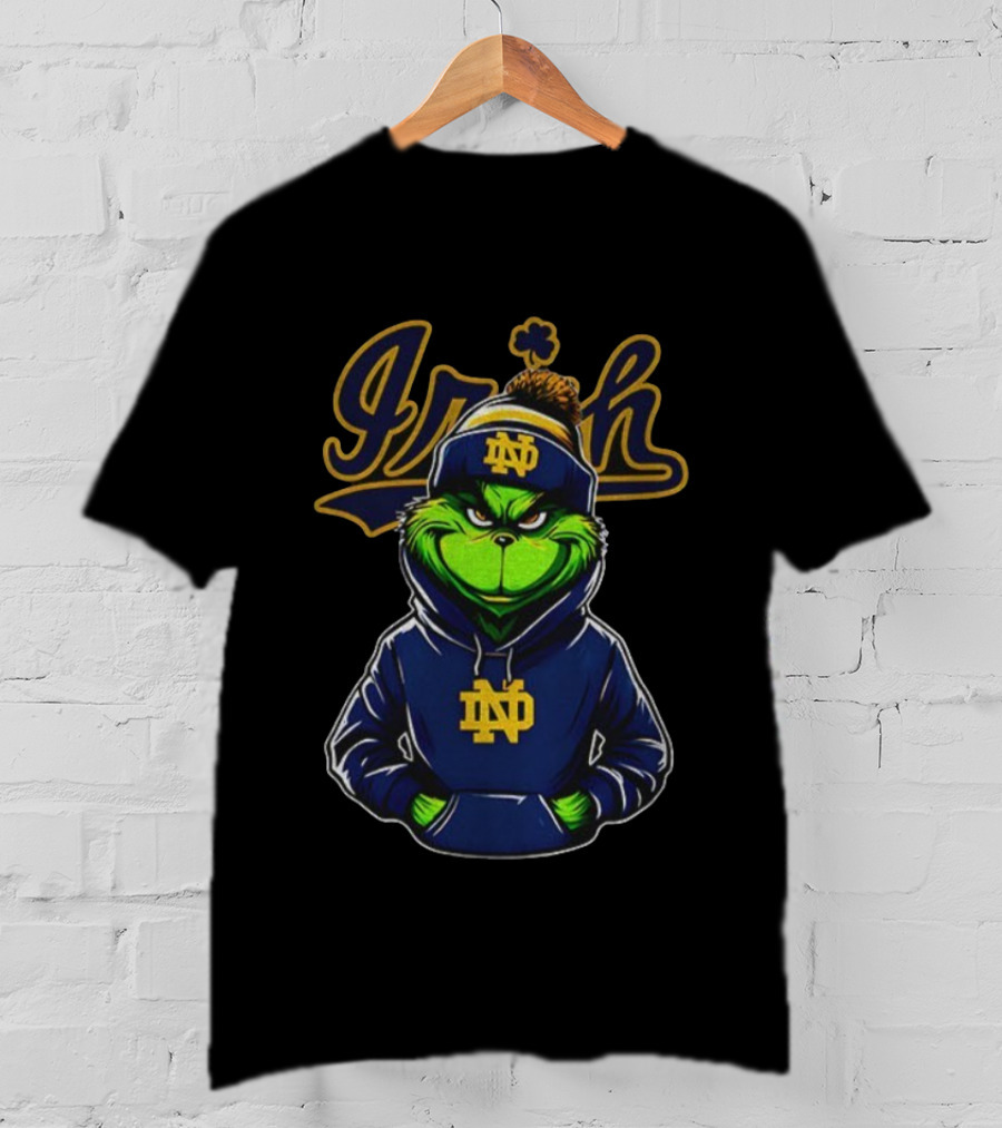 Notre Dame Fighting Irish Grinch 2025 Football T-Shirt