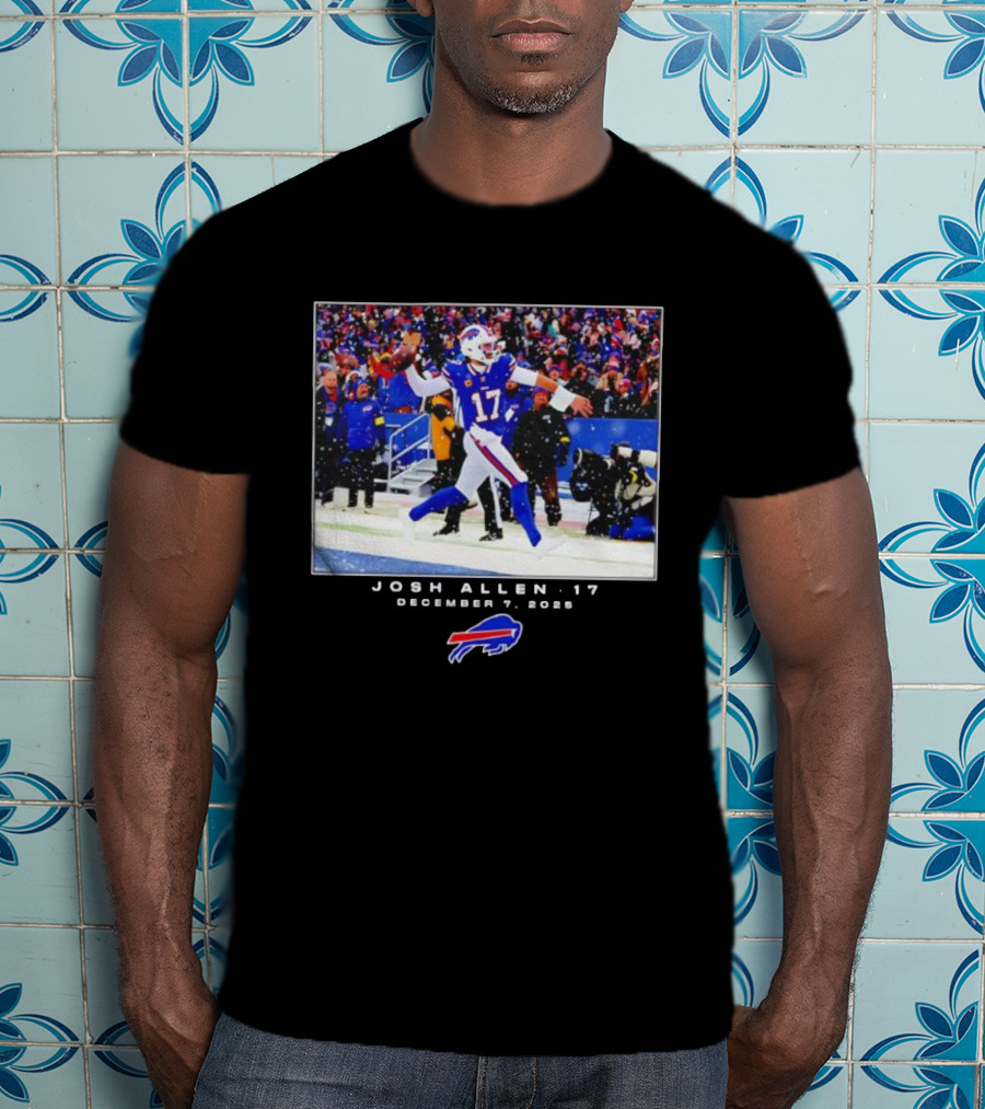 Buffalo Bills Josh Allen 17 NFL December 7 2025 T-Shirt