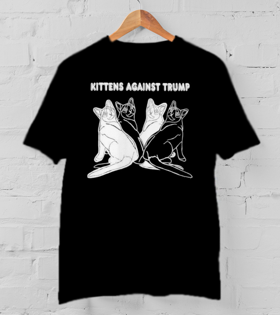 Kittens Against Trump Cats Illustration T-Shirt