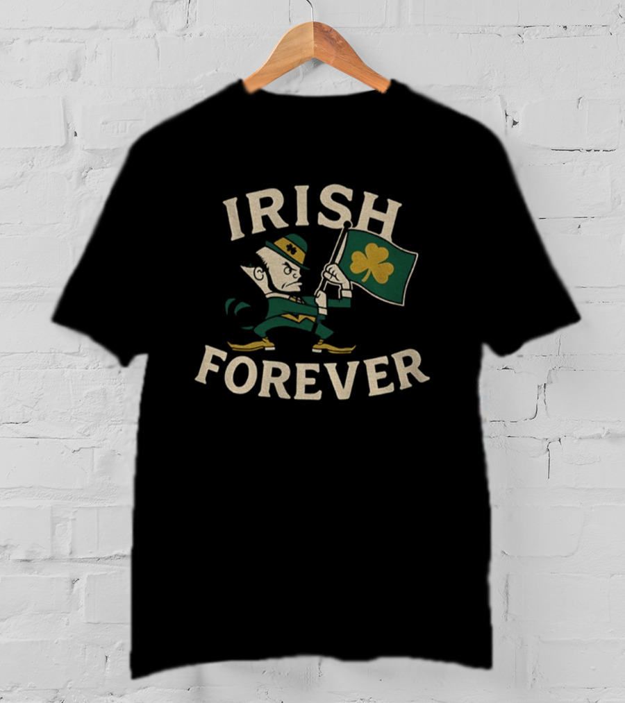 Irish Forever Leprechaun Notre Dame Fighting Irish Football 2025 T-Shirt