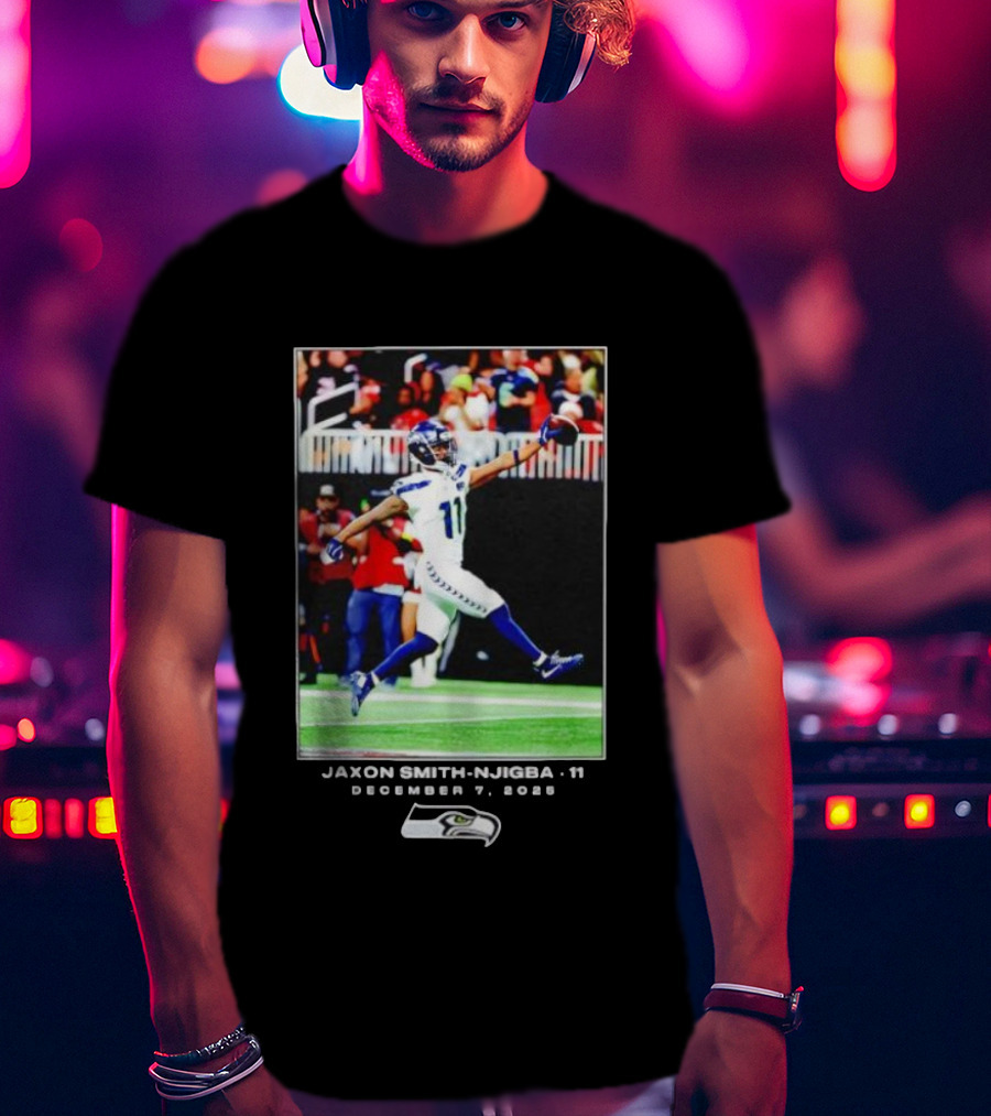 Seattle Seahawks Jaxon Smith-Njigba December 7 2025 NFL Action T-Shirt