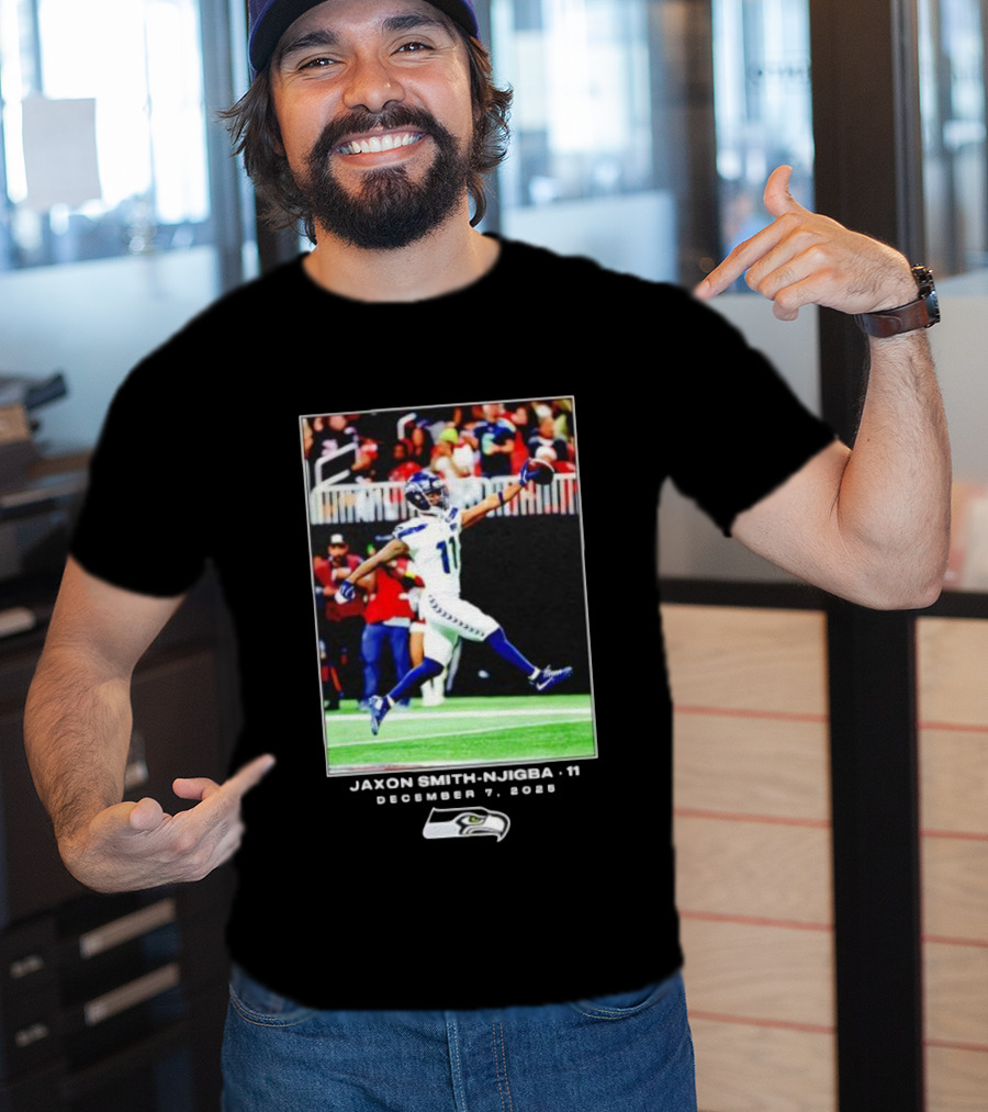 Seattle Seahawks Jaxon Smith-Njigba December 7 2025 NFL Action T-Shirt