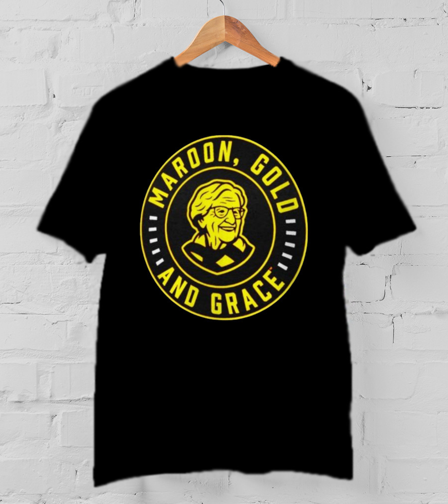 Maroon Gold And Grace Sister Jean Loyola Chicago Ramblers T-Shirt