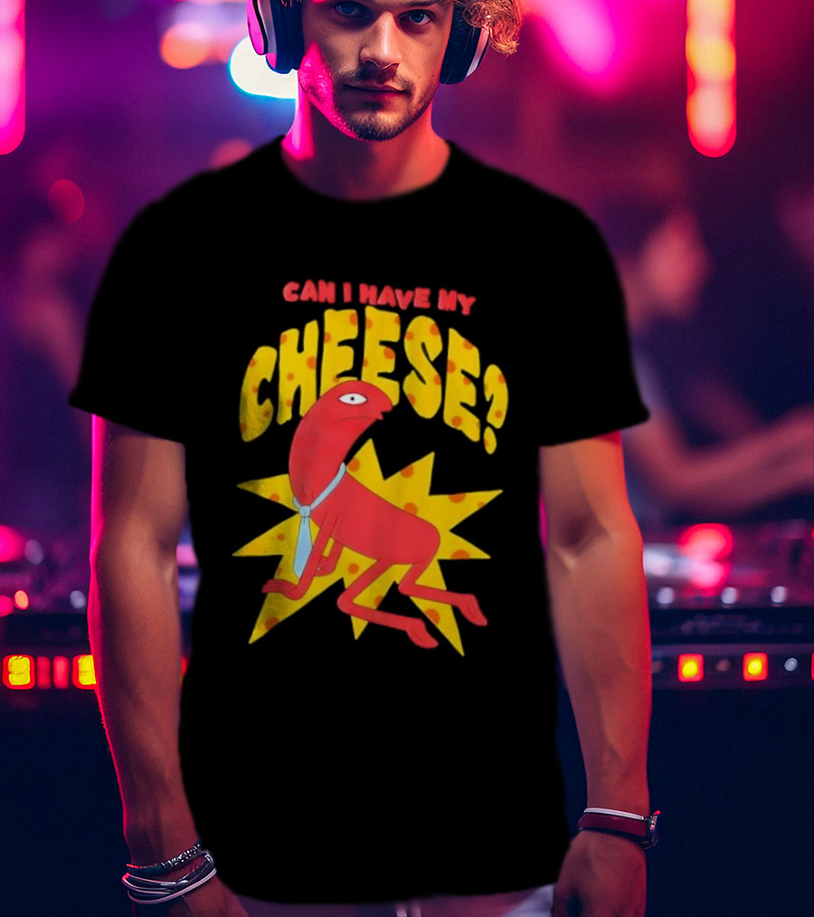 Smiling Friends Alan Can I Have My Cheese Character Illustration T-Shirt