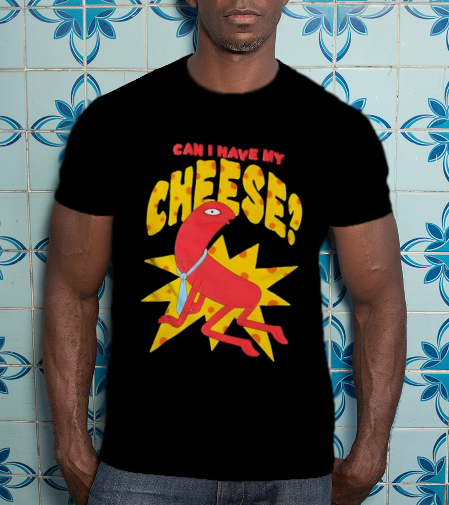 Smiling Friends Alan Can I Have My Cheese Character Illustration T-Shirt