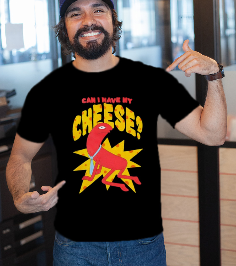 Smiling Friends Alan Can I Have My Cheese Character Illustration T-Shirt