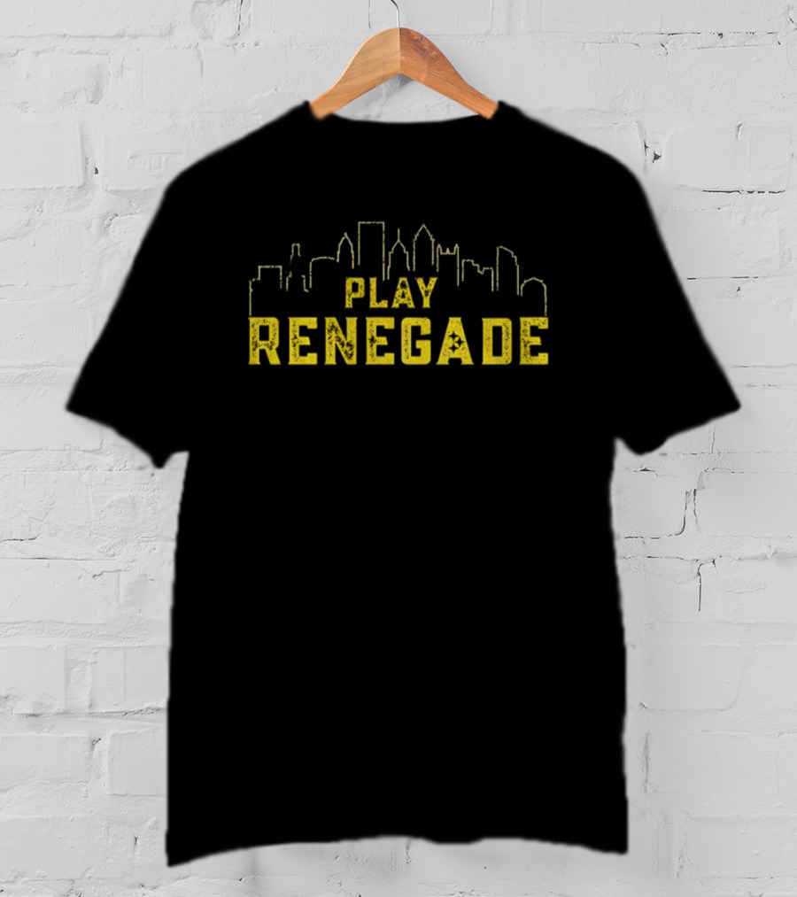 Pittsburgh Steelers Play Renegade City Skyline T-Shirt
