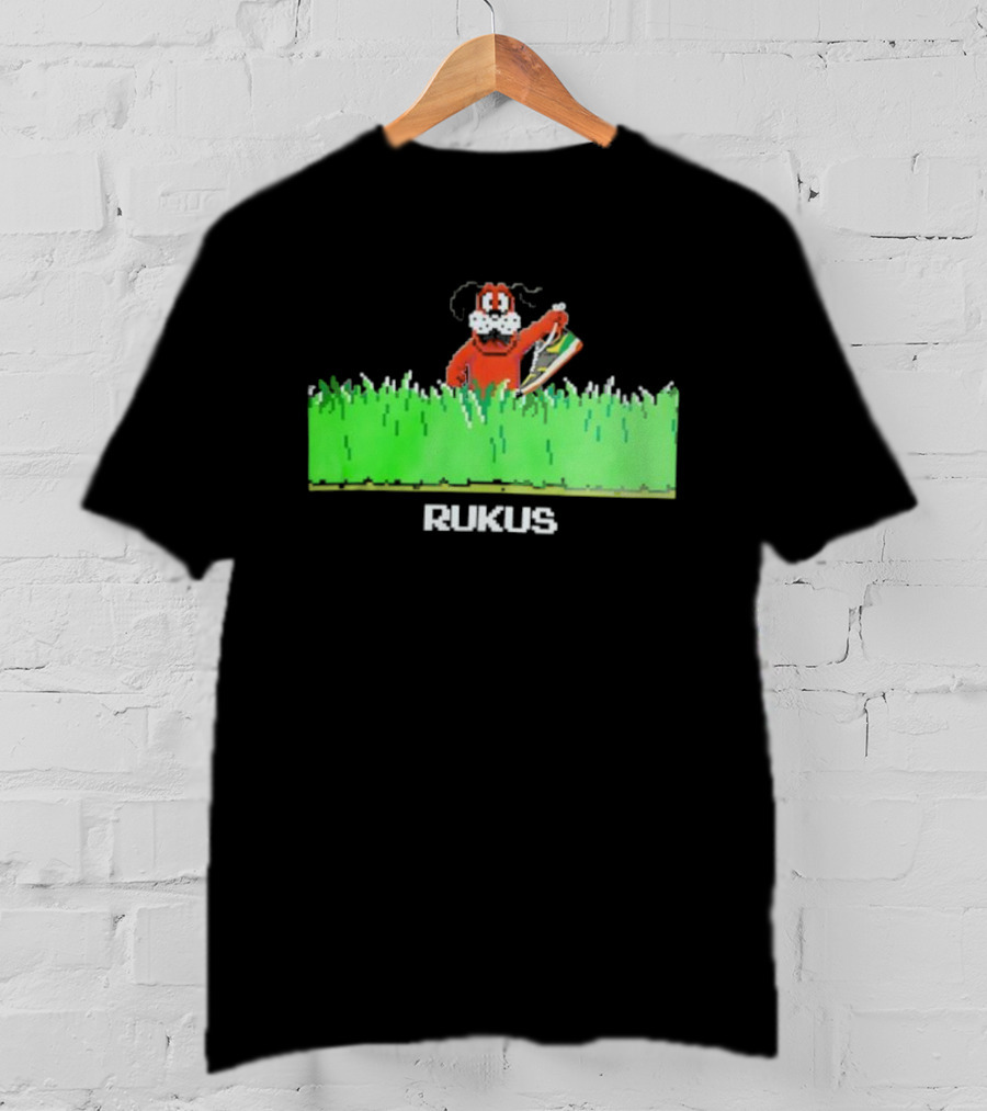 Rukus Iconic Dog Hunter Sneaker Chase T-Shirt
