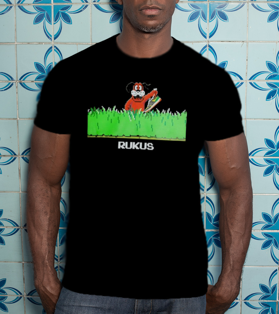 Rukus Iconic Dog Hunter Sneaker Chase T-Shirt