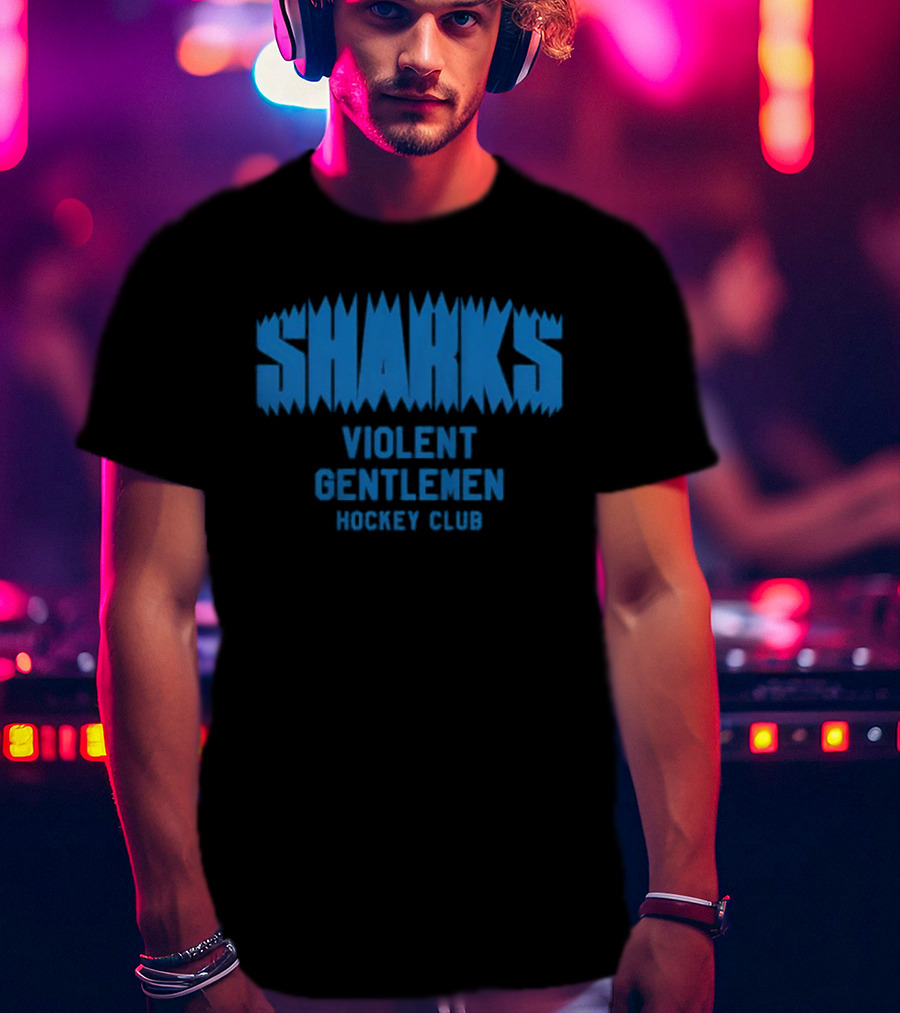 San Jose Sharks Violent Gentlemen Hockey Club T-Shirt