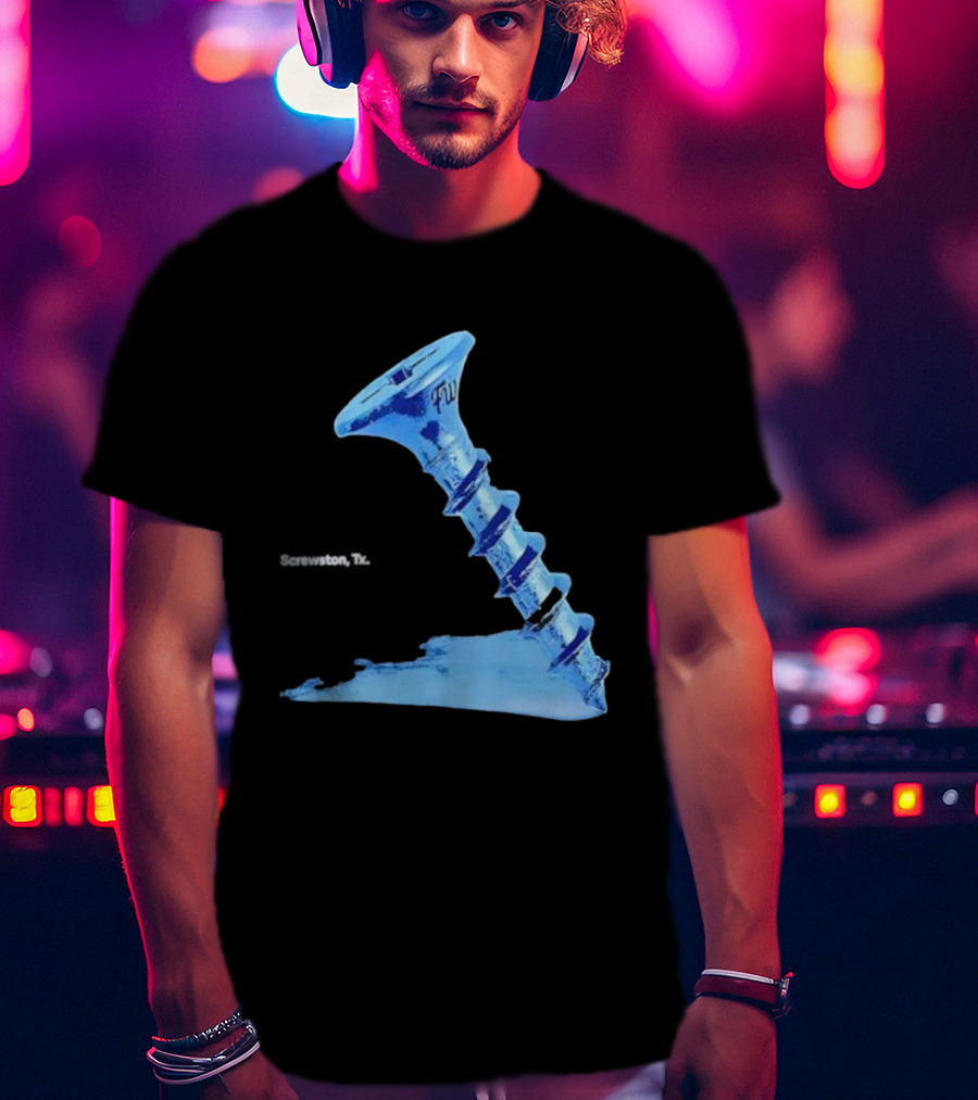 Screwston TX FWY Blue Ice Screw T-Shirt