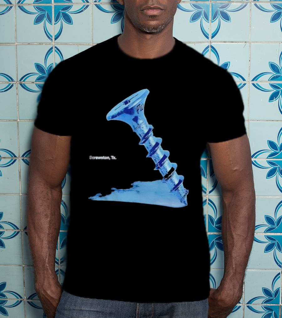 Screwston TX FWY Blue Ice Screw T-Shirt