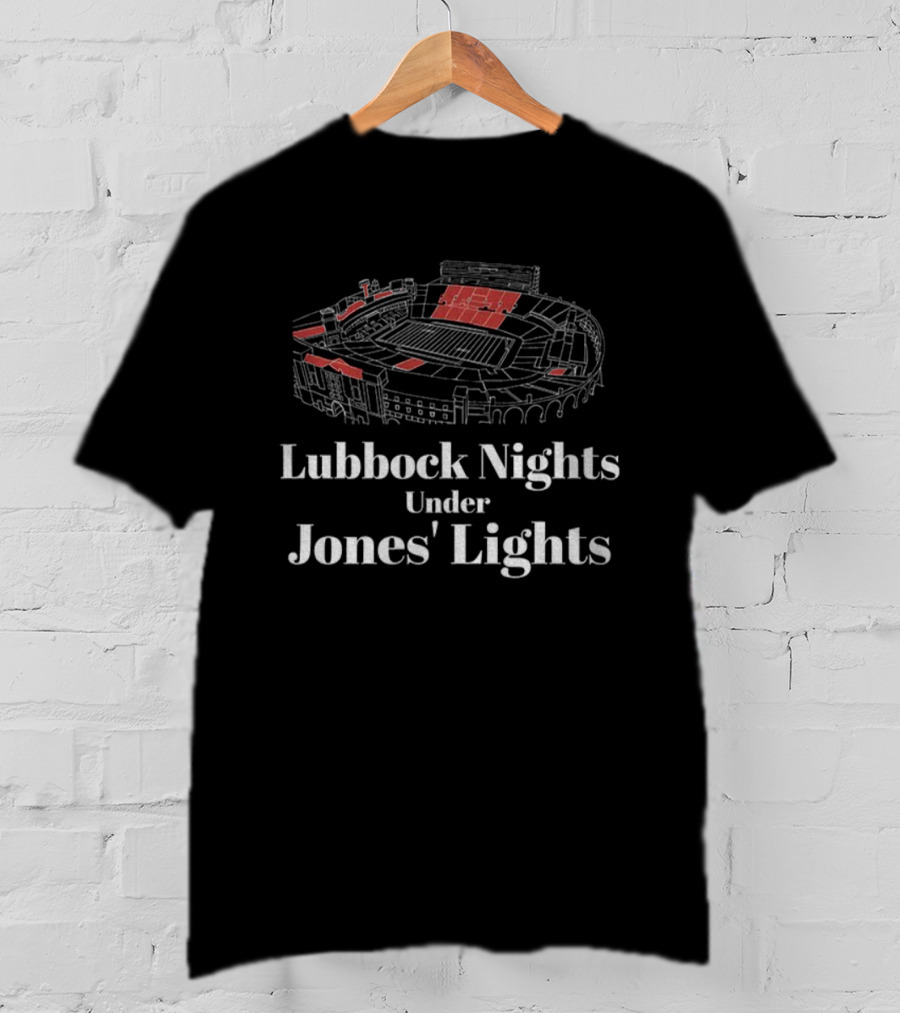 Texas Tech Red Raiders Lubbock Nights Under Jones’ Lights Stadium 2025 T-Shirt