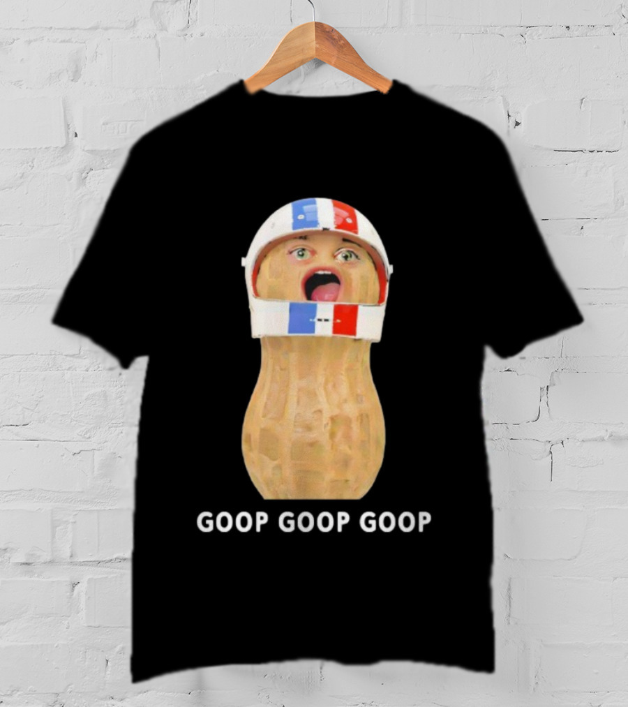 Goop Goop Goop Peanut Football Helmet T-Shirt